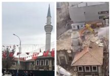 AK PARTİ’Lİ ÜMRANİYE BELEDİYESİ TARİHİ CAMİYİ YIKTI
