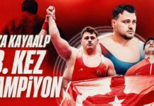 MİLLİ GÜREŞÇİMİZ RIZA KAYAALP TARİH YAZDI RIZA KAYAALP ŞAMPİYONLUK FOTOĞRAFI