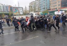 1 MAYIS İÇİN TAKSİM’E YÜRÜMEK İSTEYEN 500’DEN FAZLA KİŞİ GÖZALTINA ALINDI 1 MAYIS POLİS ABLUKASI GÖRSELİ
