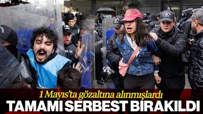 1 MAYIS TARİHİNDE POLİSİN GÖZALTINA ALMAYA ÇALIŞTIĞI VATANDAŞLARIN GÖRSELİ