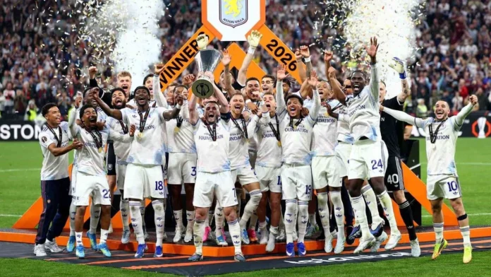 uefa-avrupa-ligi-sampiyonu-aston-villa-kupasini-aldi UEFA AVRUPA LİGİ KUPA TÖRENİ GÖRSELİ