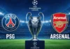 UEFA ŞAMPİYONLAR LİGİ’NDE 2025-2026 SEZONU ŞAMPİYONU PSG PSG ARSENAL MAÇ GÖRSELİ