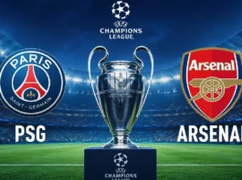 UEFA ŞAMPİYONLAR LİGİ’NDE 2025-2026 SEZONU ŞAMPİYONU PSG PSG ARSENAL MAÇ GÖRSELİ